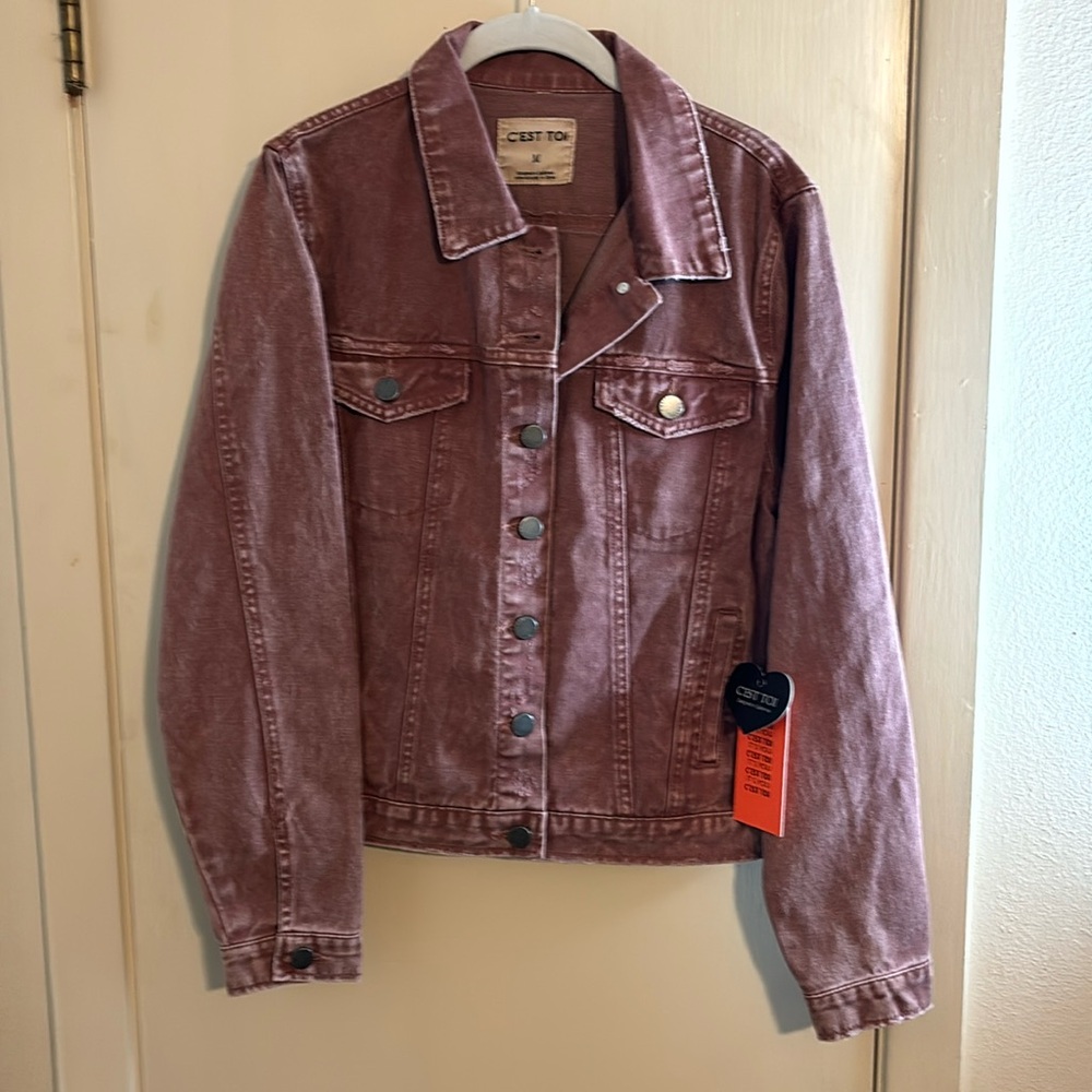 C’EST TOI Jean Jacket size Medium New with tags